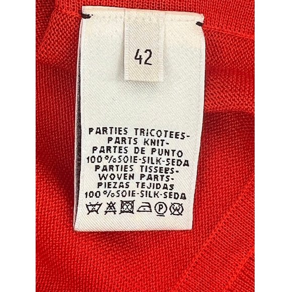 New Hermes Womens Constellation Cardigan Silk Twill & Silk Tricotage EU Size 42 - Picture 7 of 14